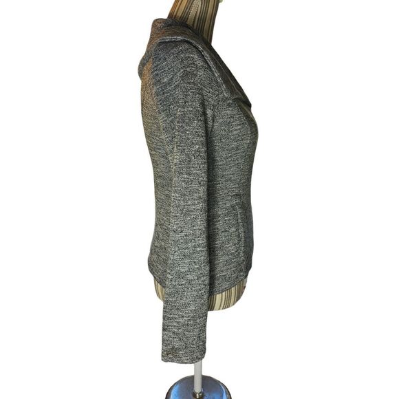 Hem & Thread Women's SZ S Asymmetrical Full Zip Riding Jacket Grey - Picture 3 of 6